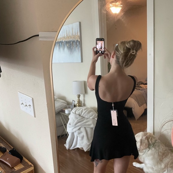 OhPolly Black Mini Dress - Picture 2 of 3